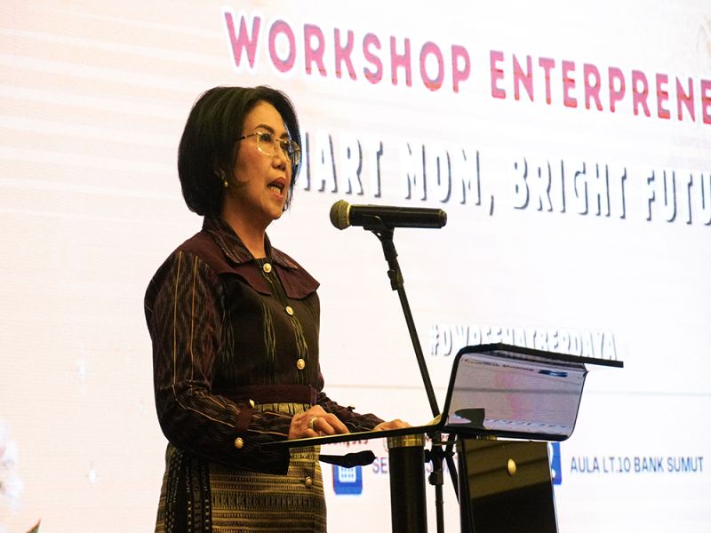 Ketua DWP Sumut Buka Workshop Kewirausahaan, Dorong Anggota Tingkatkan Semangat dan Kreativitas Berwirausaha