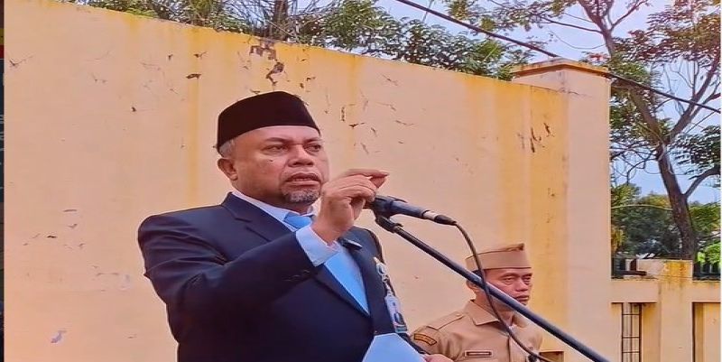 Plt.Kepala Dinas Perumahan dan Kawasan Permukiman Provinsi Sumatera Utara (Disperkimsu), Muhammad Suib Pimpin Apel Pagi